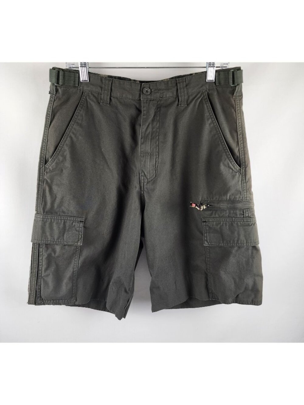 PLUGG Shorts Mens 32 Green Cargo Short (32x9.5)